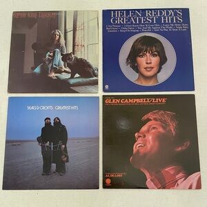 Classic 70s Hits Vinyl Bundle – Carole King, Reddy, Seals & Crofts